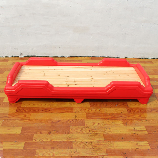 Factory thickened plastic kindergarten night bed child bed kid bed crib folded single