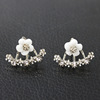 Small earrings, flowered, wholesale