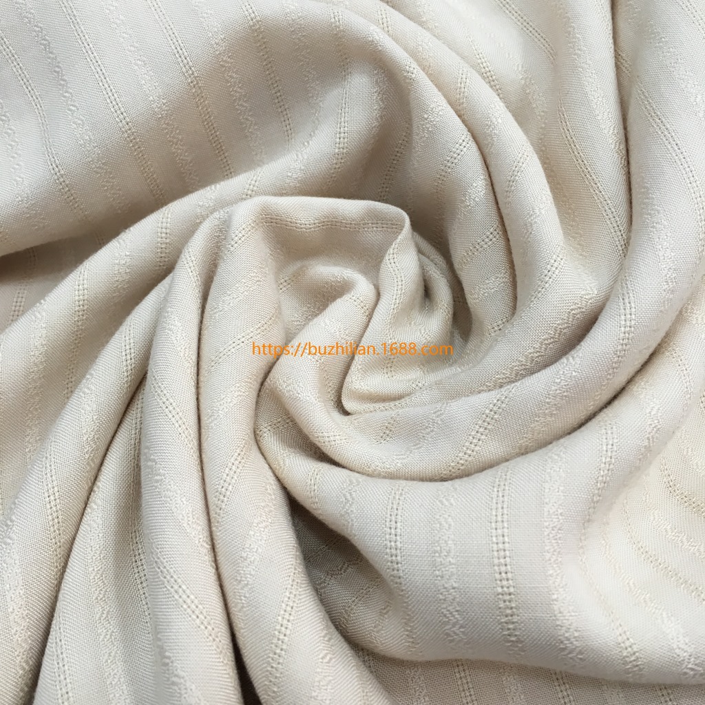 厂家现货供应 染色布 人棉条子 时装衬衫休闲童装 等服装面料