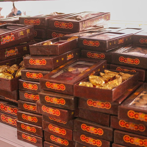 Alloy copper ingot style home decoration, 12 pieces in a box, suitable for living room display, opening gift, offering Daqing Treasury Silver.