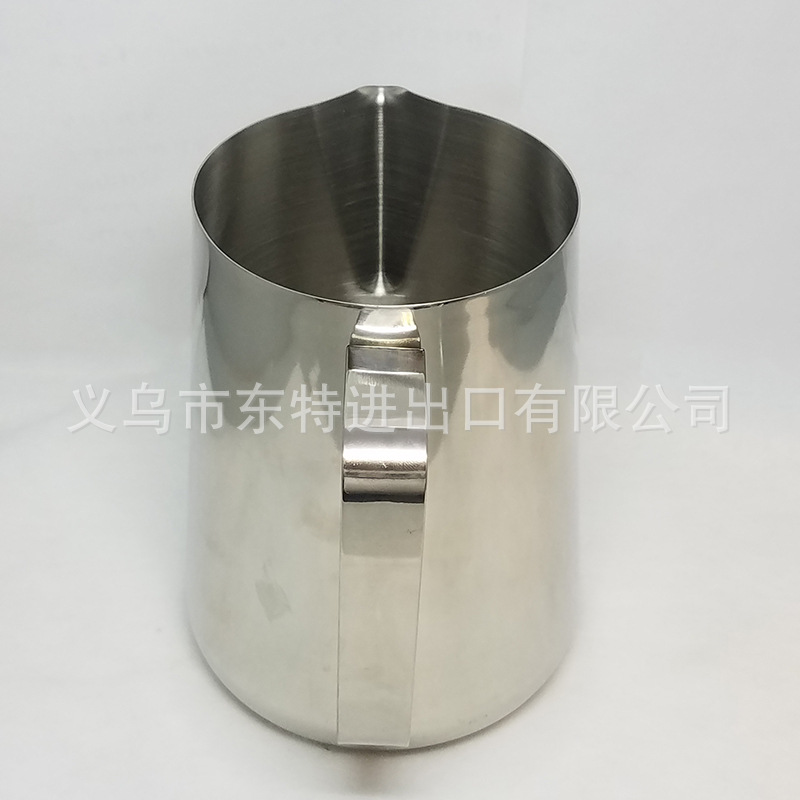 Factory direct sales of thickened stainless steel Japanese latte art cups, latte art jars, milk foam cups, milk whisking cups, and fancy coffee utensils detail image 13
