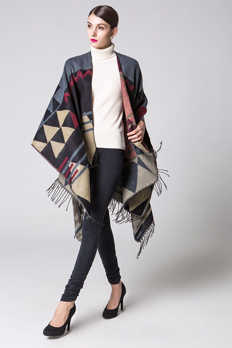 US$ 23.21 - BOHO Tassel Shawl Women Cashmere Imitation Wool Scarf Plaid ...