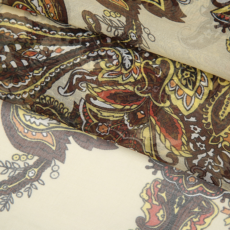 A50 Summer wear Chiffon printing Summer wear silk cloth Silk scarf mulberry silk Silk fabrics