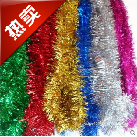 加粗款圣诞茜草节日彩带 晚会庆典 教室幼儿园布置 店铺装饰|ru