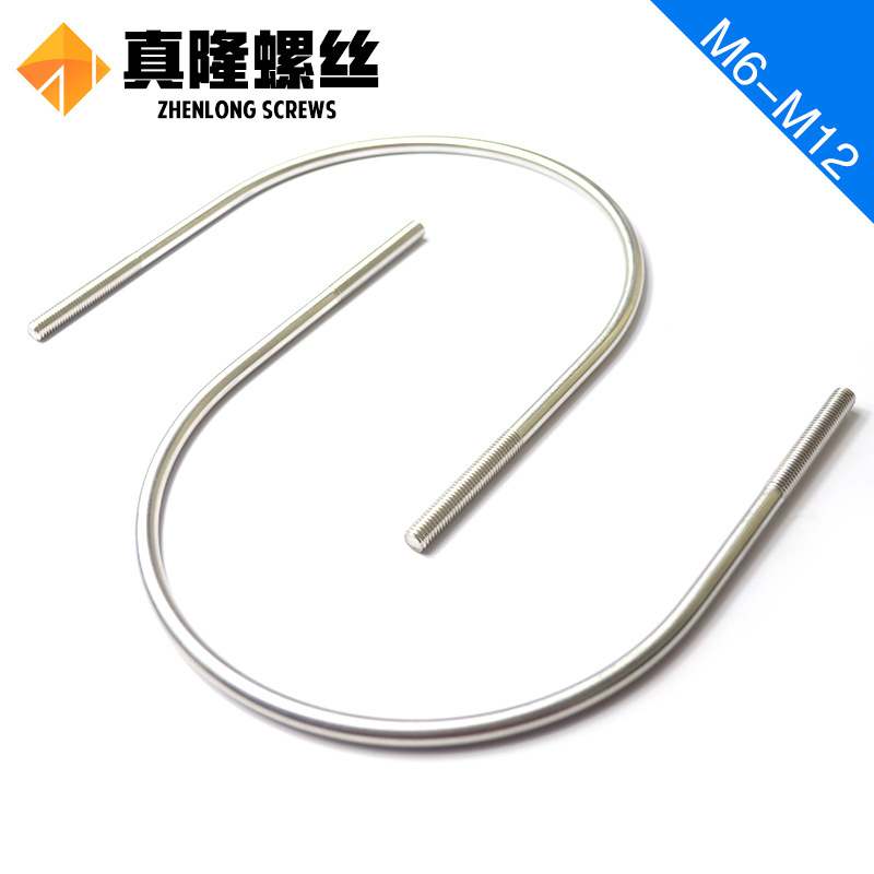 [304U型螺栓]不锈钢骑马管夹管箍U型卡箍U形螺栓M6/8*22/27-161