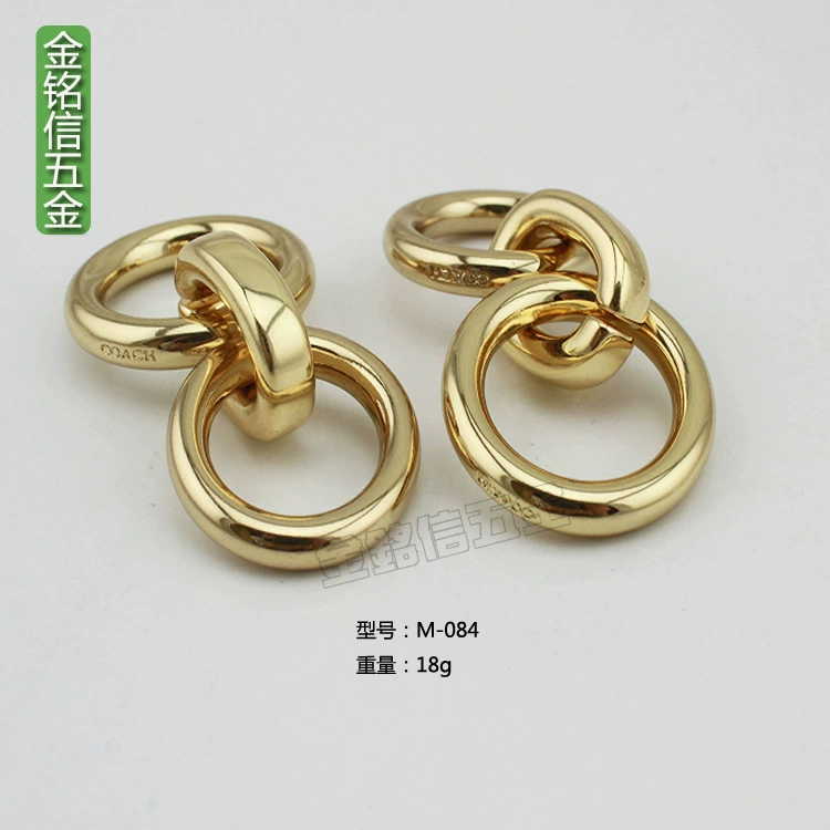 Metal chain, ring, light luxury style, 55mm