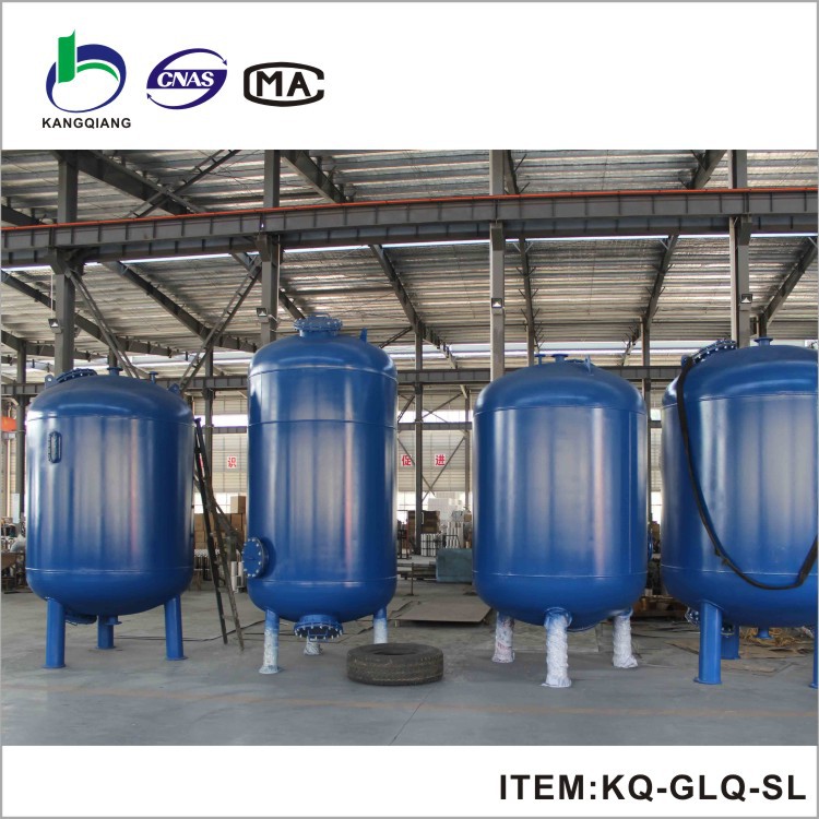 【天蓝色面漆】 直径1.2米 直段高度2米 碳钢衬胶材质过滤罐体