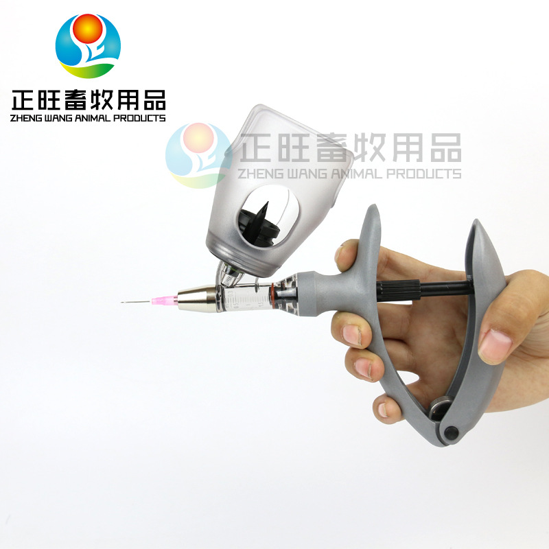 Aguja de inyección veterinaria inyector de vacunas continuo con botella de 2ml / 5ml jeringa tipo botella