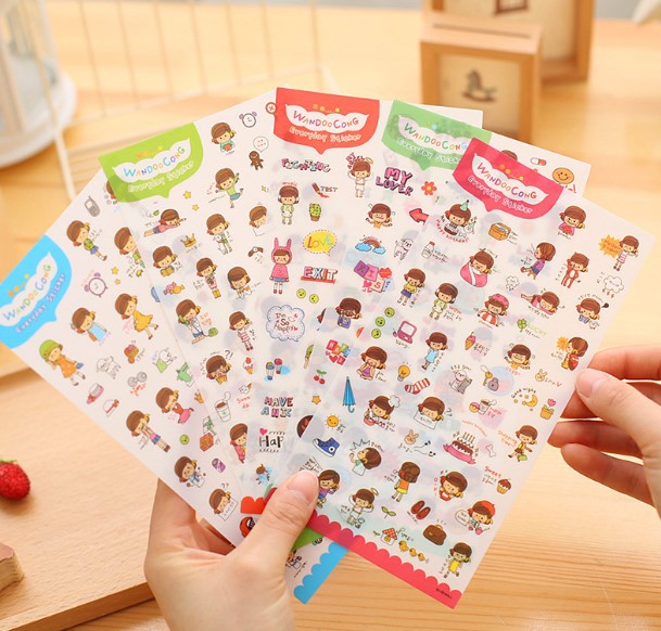 Korean Designever㊣ My Happy Life Diary Sticker (6 in)