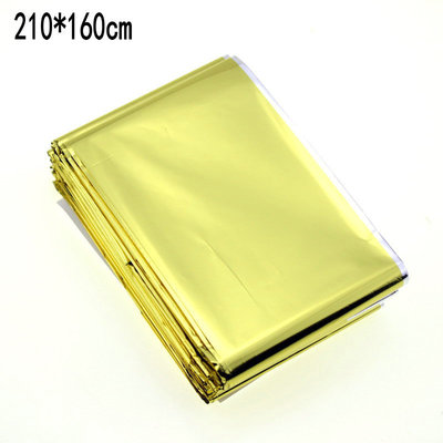 Manufactor Direct selling Gold and Silver Double color 210*160 Lifesaving blanket outdoors Survival Emergency blanket outdoors Meet an emergency Insulation blanket
