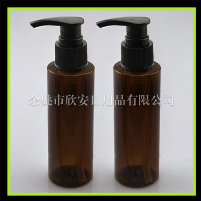 咖啡色螺旋泵瓶120化妆品替换瓶 洗手液瓶 沐浴露补充瓶 身体乳瓶