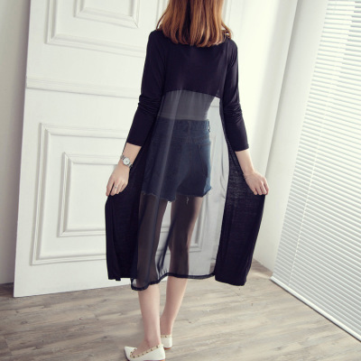 2019 summer new pattern Long sleeve modal Mosaic Chiffon have more cash than can be accounted for Sunscreen