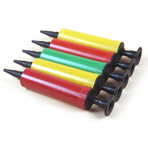 Manufacturer-supplied hand-operated pin-type mini air pump: Portable, long-shaped water balloon & small balloon inflater—Distributors wanted!