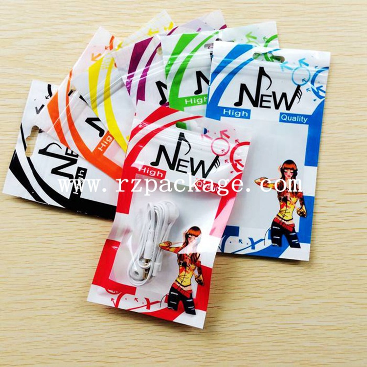 珠光阴阳骨袋/珍珠袋/自封袋/彩色印刷包装美女9cm*16cm