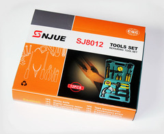 SNJUE 5-Piece Hand Tool Gift Box Set with Car Emergency Wrench Tool Kit 8012G