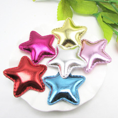 diy韓式兒童頭飾 五角星彩色亮片髮飾髮夾邊夾服裝輔料供應