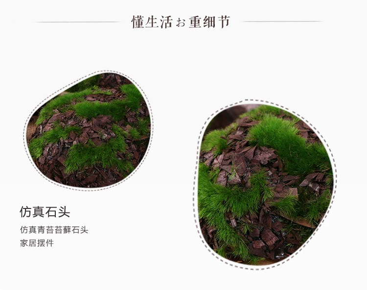 Mô phỏng rêu đá đa hình khối rêu trồng mô phỏng đá len hoa giả mô phỏng cây xanh - Hoa nhân tạo / Cây / Trái cây