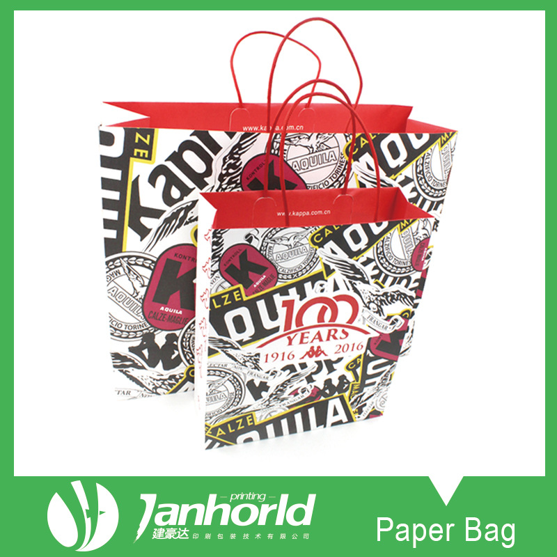 厂家纸袋定做KAPPA 服装袋手提袋广告礼品袋子订做包装纸袋定制