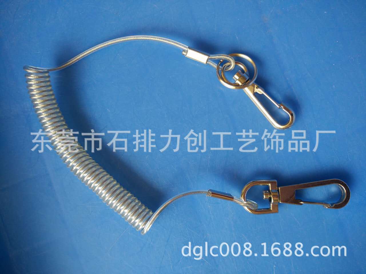 厂家直销安全检具绳高空作业防坠工具失手绳钢丝弹簧绳