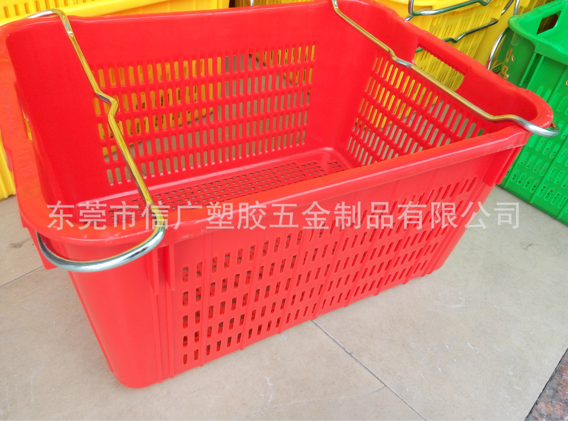 加厚加硬蔬菜运输箩 五指山蔬菜周转筐 耐摔压塑料箩筐