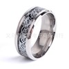 Accessory stainless steel, ring, fashionable epoxy resin, European style, wholesale