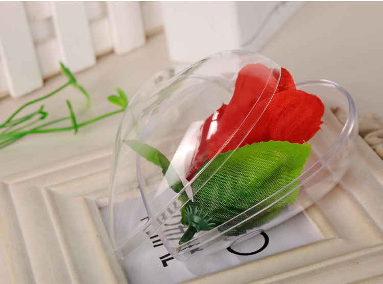 A large quantity of heart-shaped transparent Christmas balls, PS plastic balls, scene decoration, macaron plastic balls, high-quality plastic balls in stock detail image 11