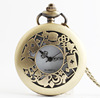 Alice sleepwalking Wonderland retro pocket watch Alice and rabbit anime pocket watch women's cartoon flip hollow