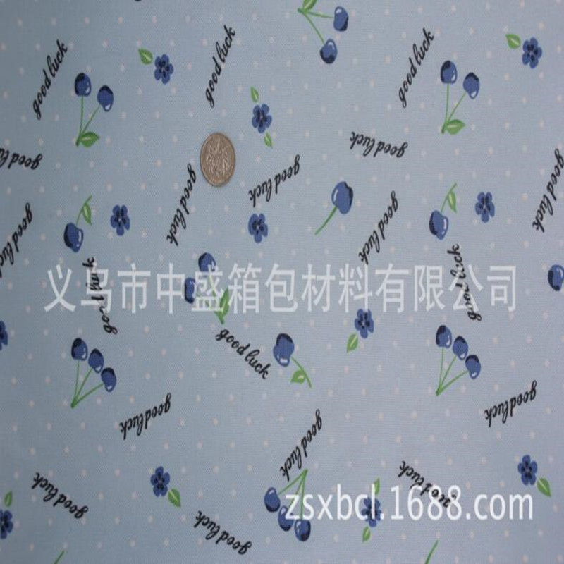 厂家直销600D印花箱包面料防水防朝牛津布拉杆收纳行李箱布料材料