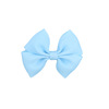 Small hair accessory, headband with bow, hairgrip, European style, polyester, 19 colors