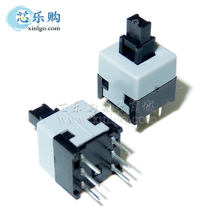 无锁开关 8.5*8.5MM 8.5x8.5mm 双排6脚 按键开关 按钮[全新正品]