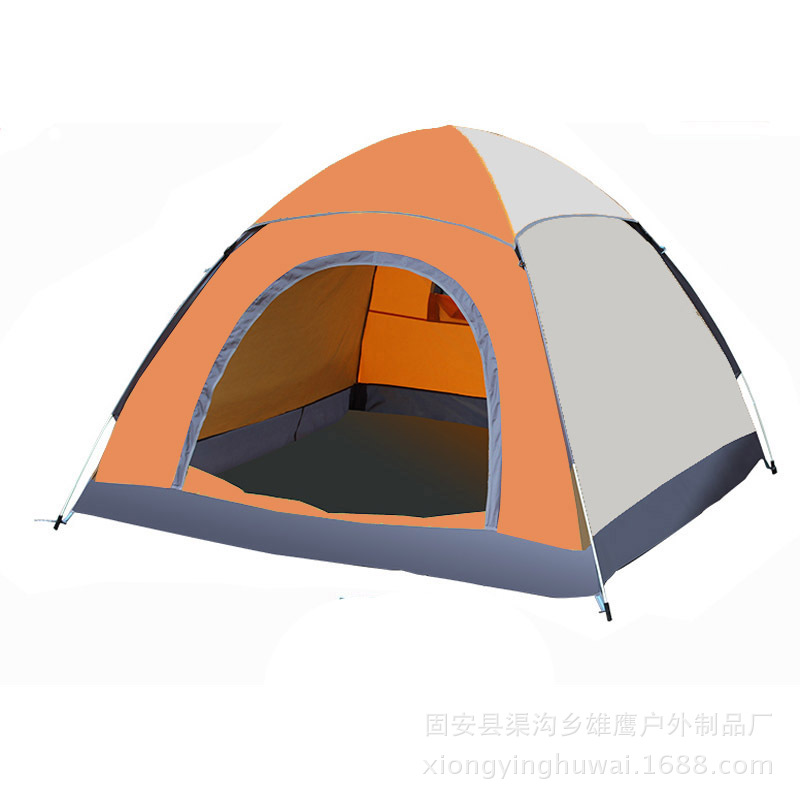 速开帐篷户外3-4人全自动多人野营帐篷套装户外自动帐篷