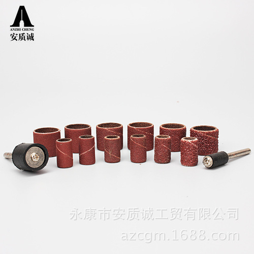 Electric hoist grinding accessories, sandpaper ring, abrasive cloth ring wheel, sand drum, wood polishing, engraving, metal polishing, rust removal, root carving