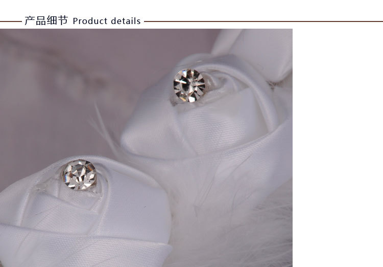 Wholesale of Western-style wedding supplies, creative flower bud heart-shaped flower baskets, ostrich fur flower boys scattering flowers, flower baskets and hand-held baskets detail image 12