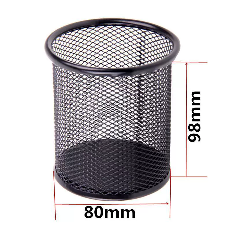 Metal square pens holder, storage system, stationery