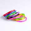 Silica gel fashionable bracelet with letters, wholesale