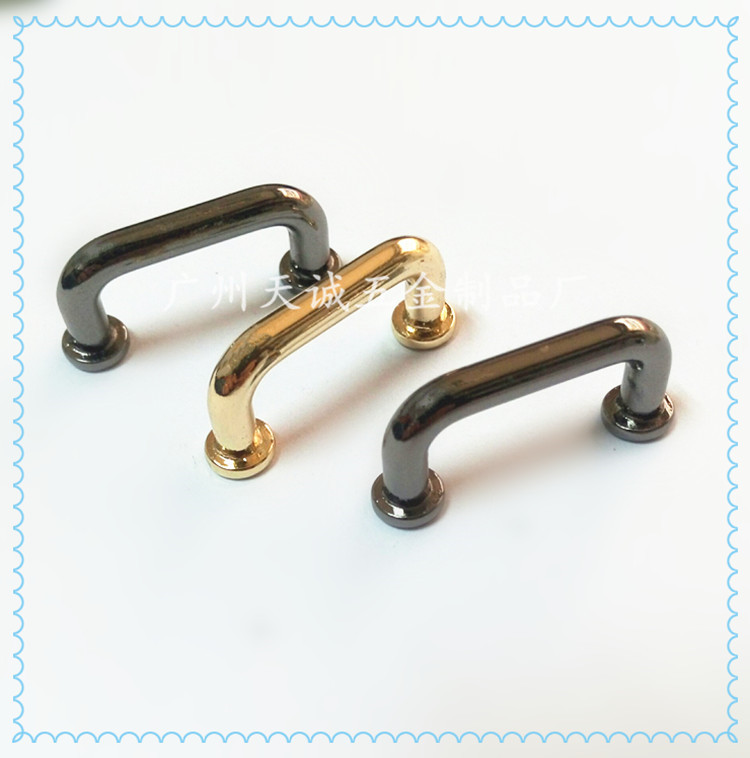厂家直销箱包五金配件 锌合金拱桥五金提手 手挽U形拱桥饰品