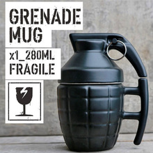 創意手雷馬克杯個性軍事迷手榴彈炸彈陶瓷咖啡杯水杯禮物