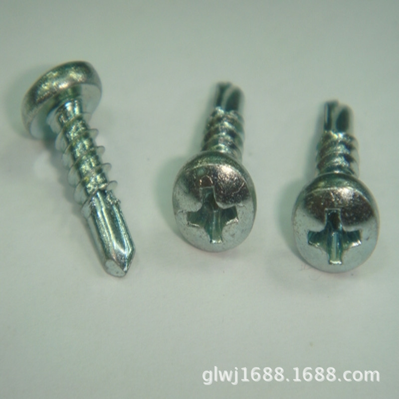 十字圆头自攻自钻螺丝 盘头钻尾燕尾螺丝钉3.5*16