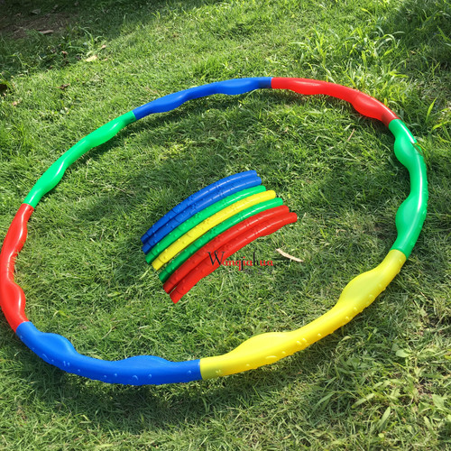 Hula hoop 7-section printed hula hoop children's fitness hula hoop acupressure removable free combination hula hoop