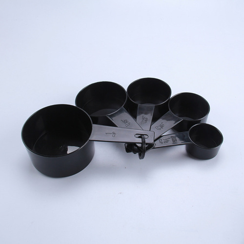 Cross-border supply 10PC black set plastic measuring spoon milk powder spoon wholesale Aimanwu baking tools