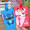 Silica gel luggage tag, cartoon epoxy resin PVC, luggage keychain