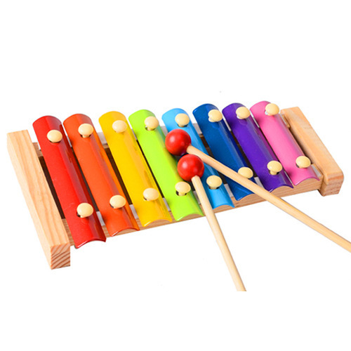 Wooden Infant and Toddler Music Octave Xylophone Knocking Toy, Baby Brain Development Percussion Xylophone Hot Sale Wholesale