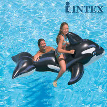 INTEX quality goods children inflation environmental protection PVC texture of material whale Toys Mounts Aquatic Bathing inflation Toys
