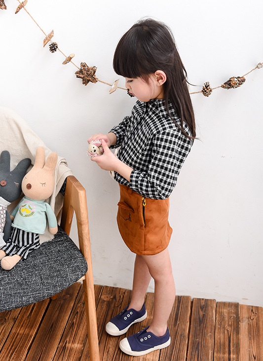 Chemise fille à manche longue en coton - Ref 2087383 Image 17