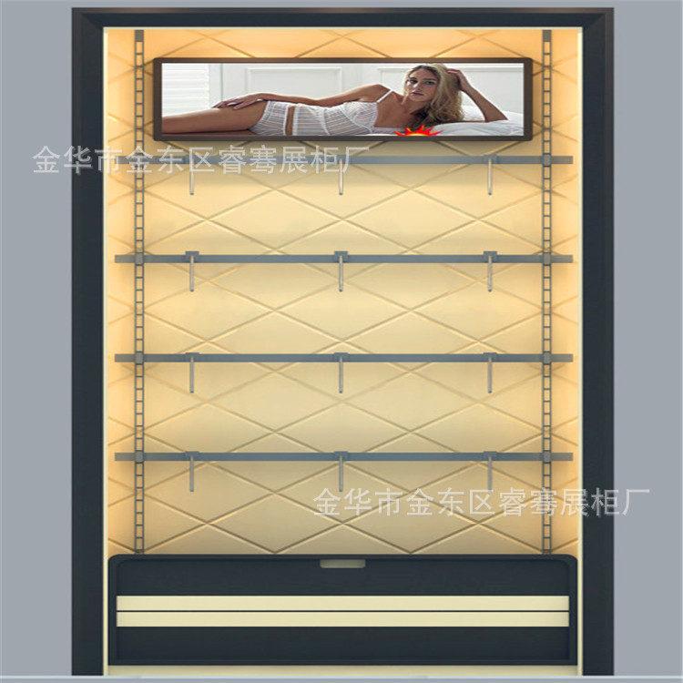 定制木纹烤漆内衣展柜 文胸展示柜定制 义乌内衣展示柜厂家直销