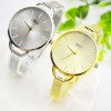 Trend fashionable golden metal swiss watch, dial, European style, city style, simple and elegant design, wholesale