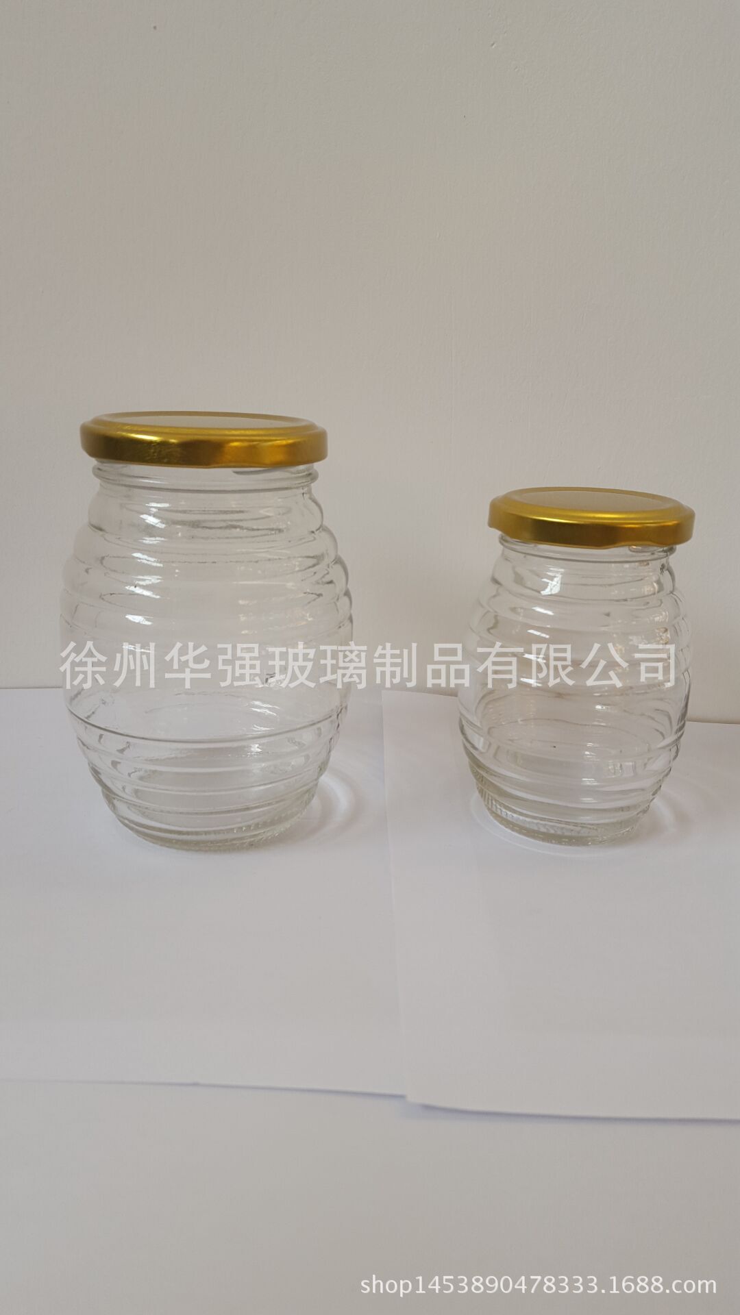 玻璃瓶1斤蜂蜜瓶酱菜瓶玻璃瓶储物储物罐辣椒酱蜂蜜玻璃瓶500g