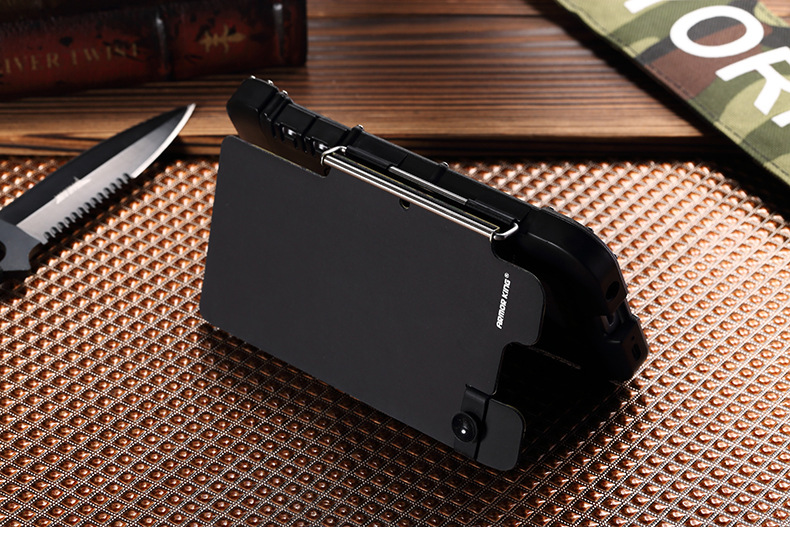 Armor King Iron Man Luxury Shockproof Stainless Steel Aluminum Metal Flip Case Cover for Samsung Galaxy S7 G9300