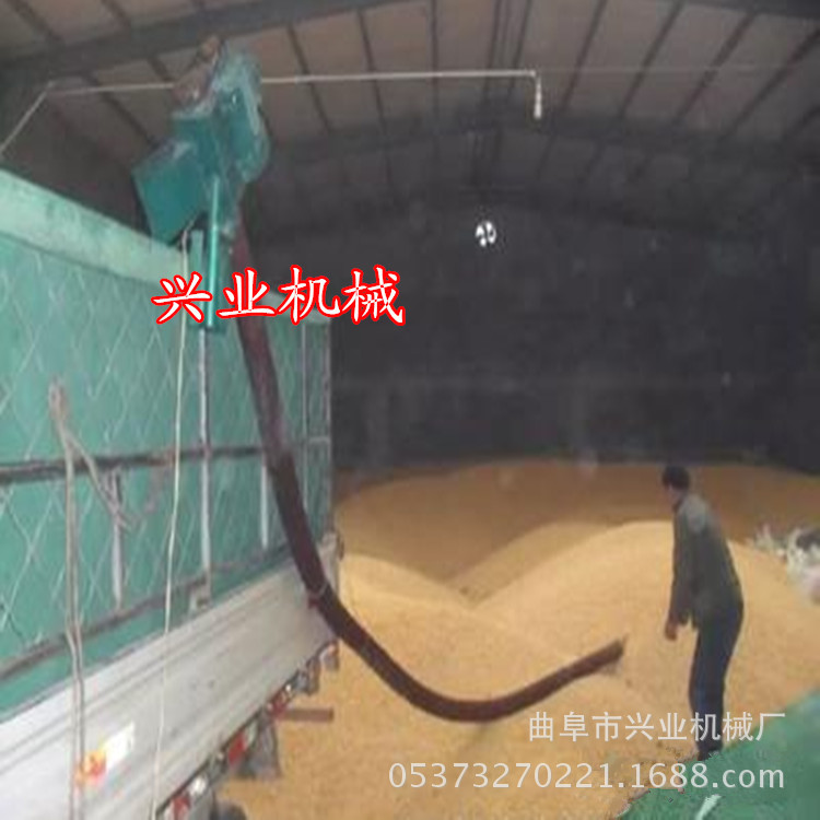 软管式车载吸粮机 流动收粮点软管绞龙机 家用软管上粮机