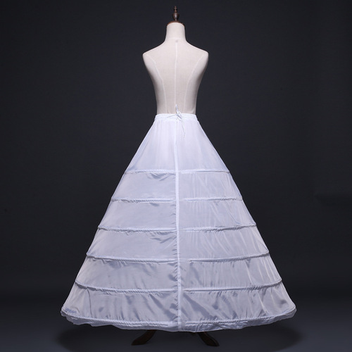 Bust six steel rings fluffy elastic waist wedding dress prom performance petticoat six steel rings lined Cos wholesale